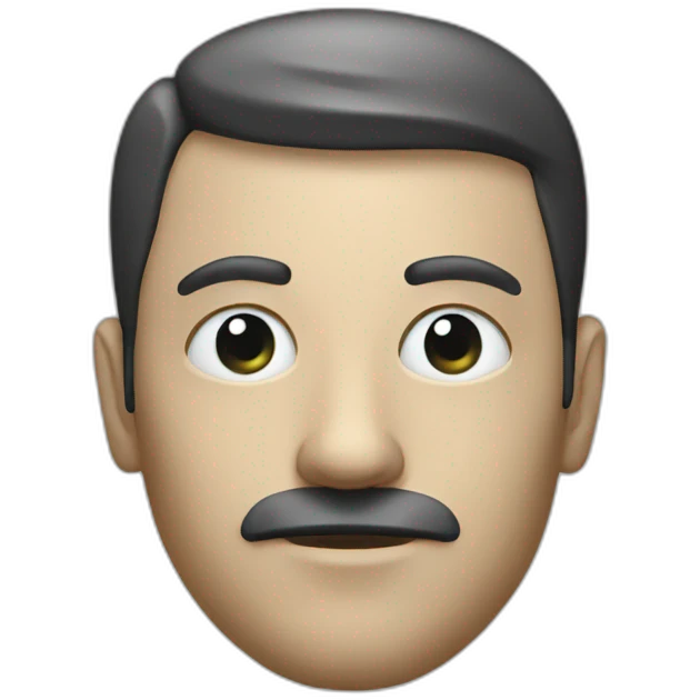 A man head replaced by a cctv emoji
