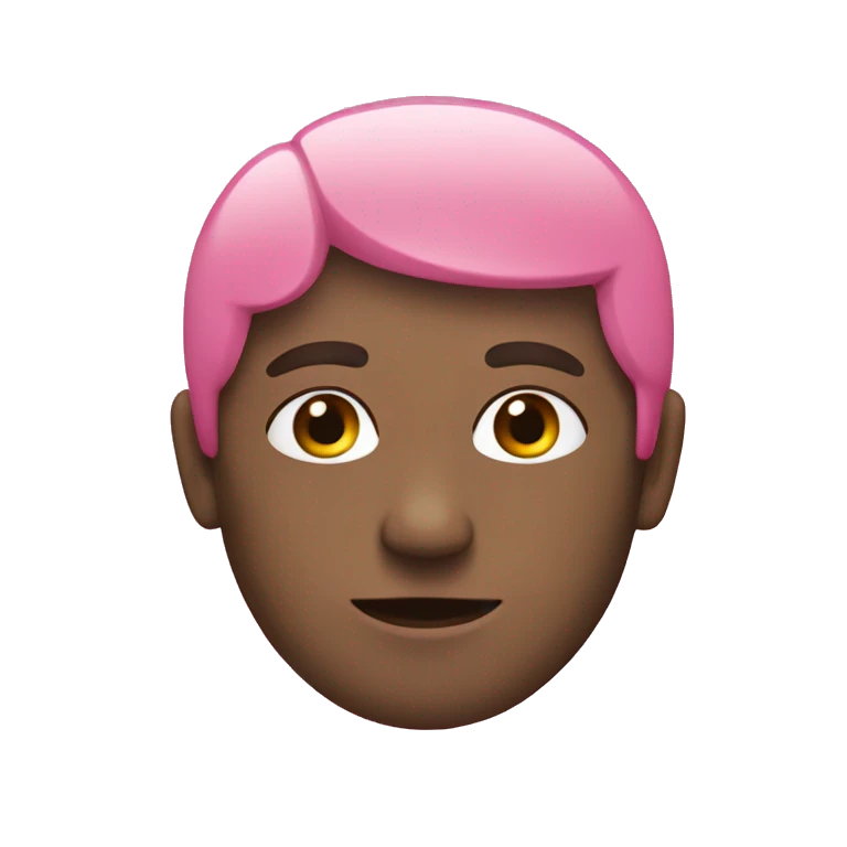 round pink color emoji