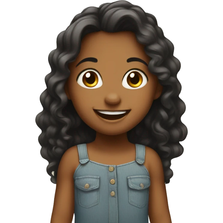 Happy girl baby emoji