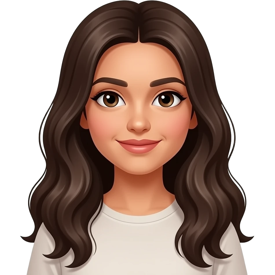 An Arab girl with long hair emoji