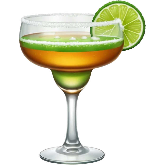 Margarita in a whiskey glass emoji