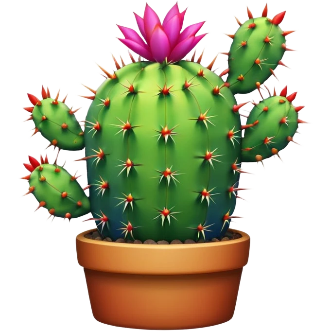 Rainbow cactus emoji