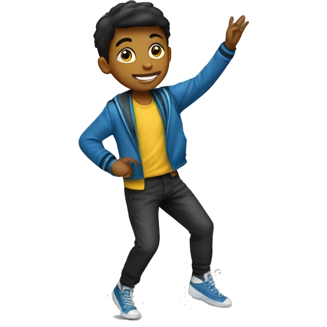 boy student dancer emoji