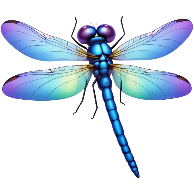 Dragonfly as a blueberry  emoji