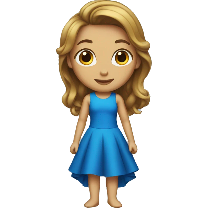 The blue dress emoji
