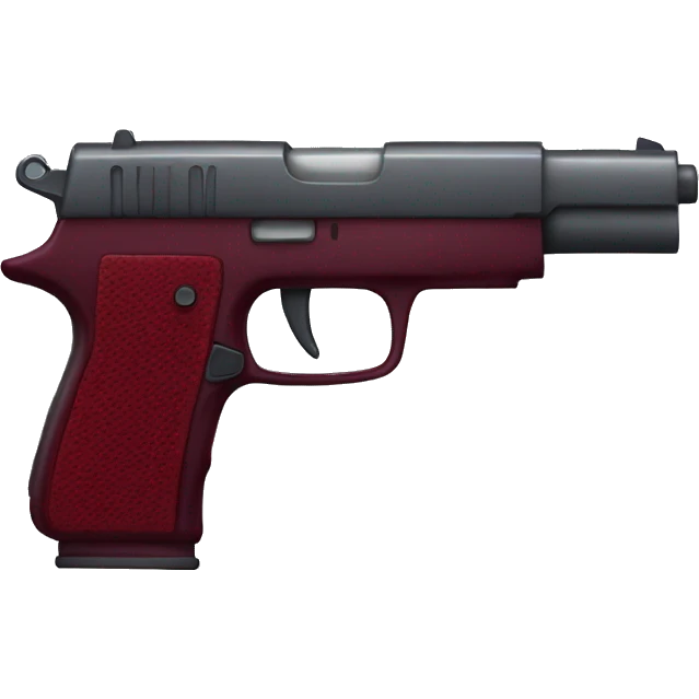 Wine red gun emoji