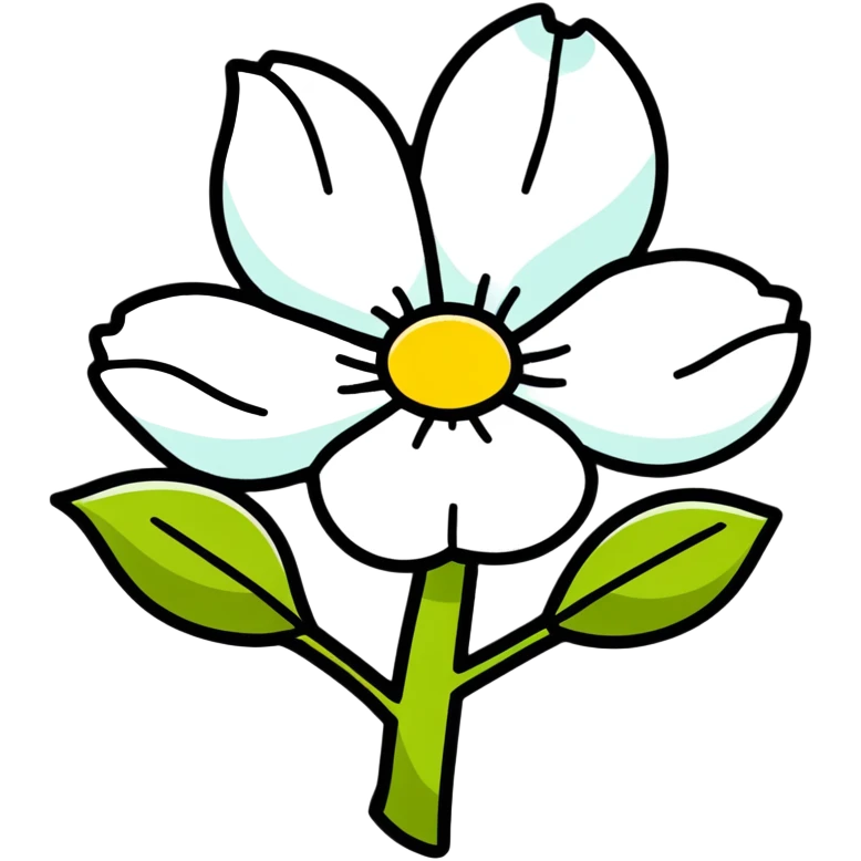White flower  emoji