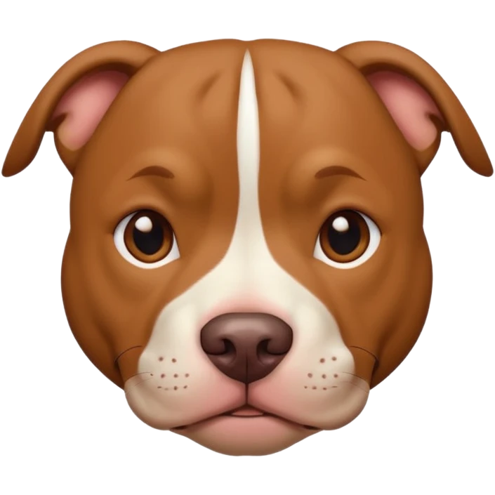 Un pitbull de carita tierna  emoji