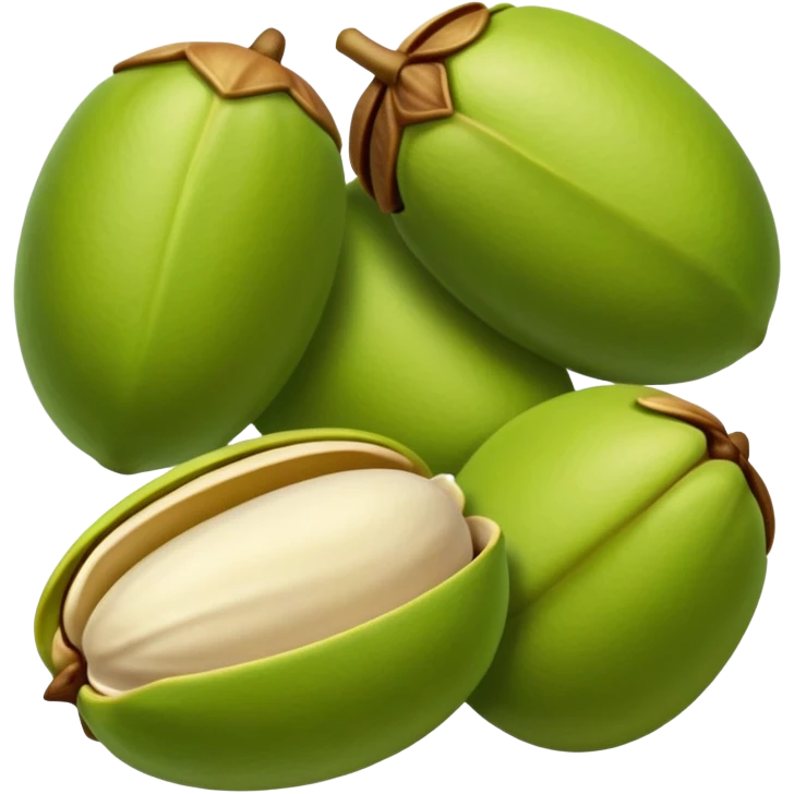 Green pistachio  emoji