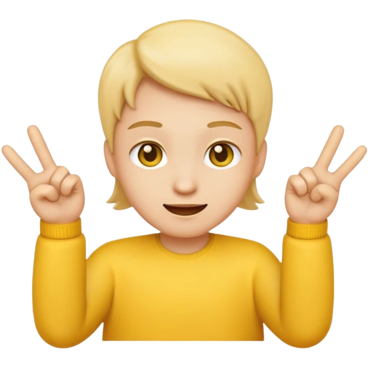 😊this emoji with two middle fingers on each side emoji