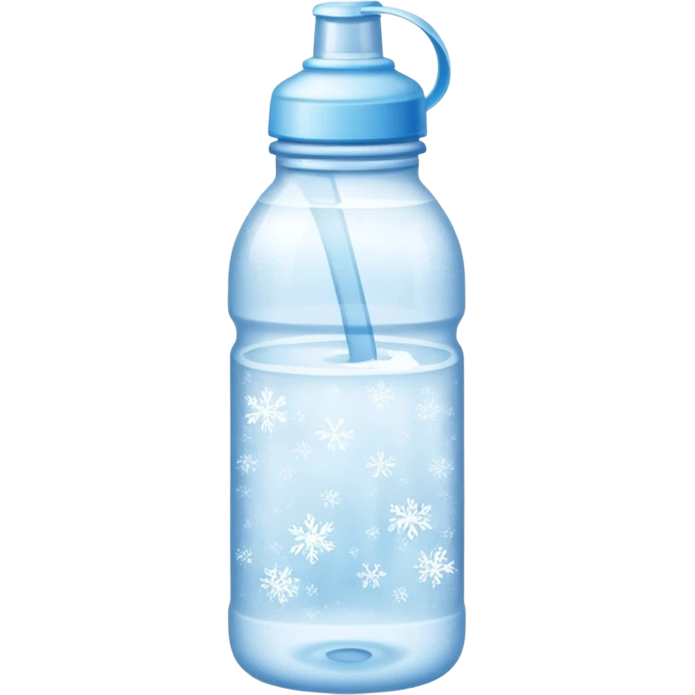 Frozen water bottle emoji