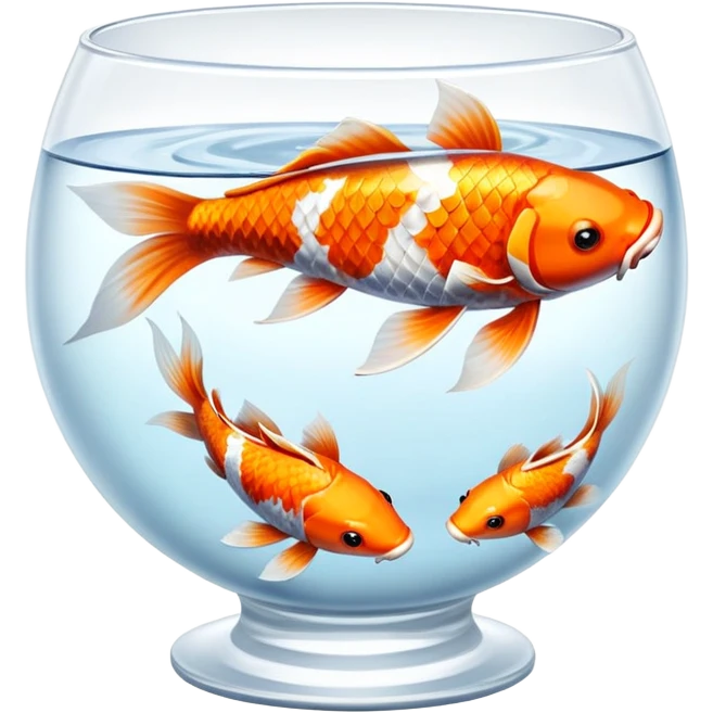 koi fish in bowl emoji