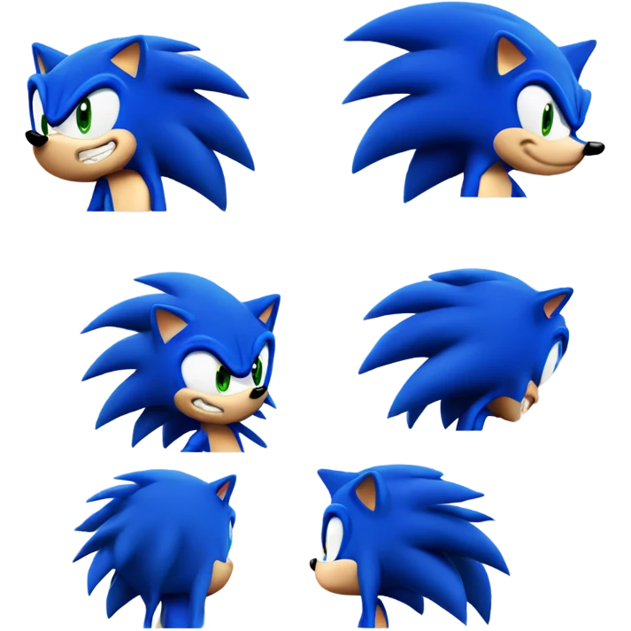 Blue sonic the hedgehog  emoji