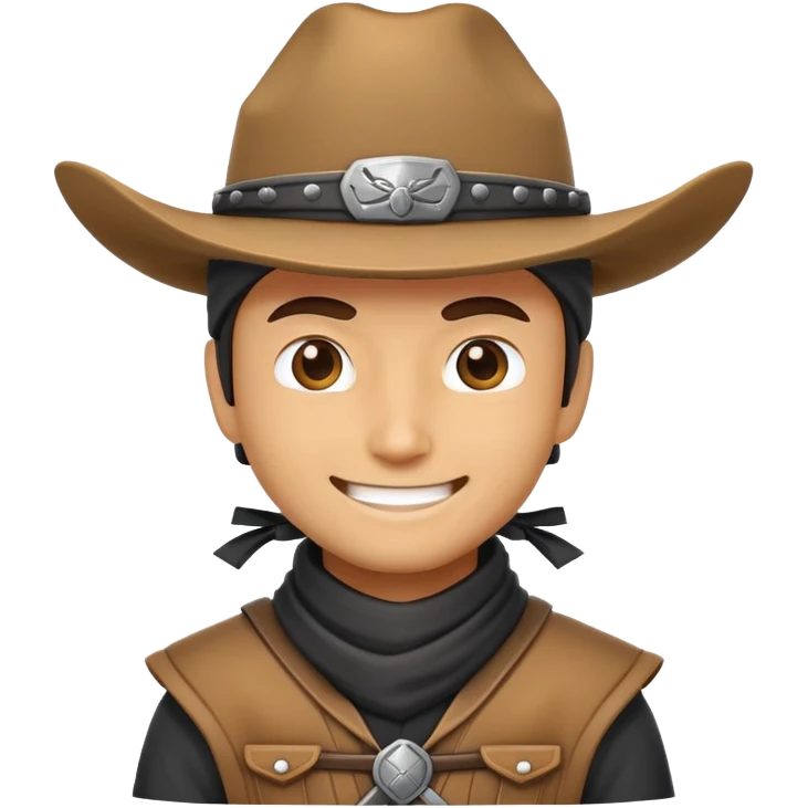 Ninja emoji + cowboy hat emoji