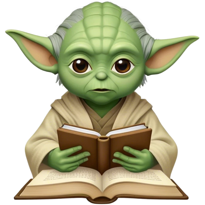 Yoda study books  emoji