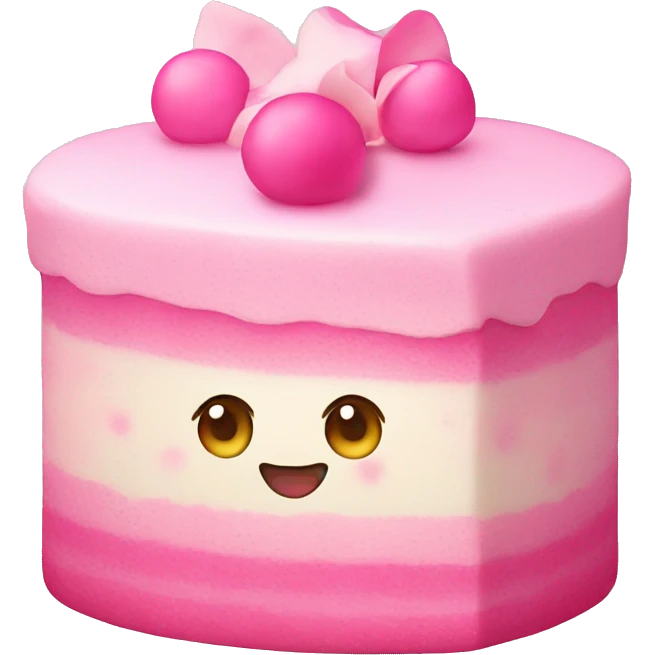 pink kawaii cake  emoji
