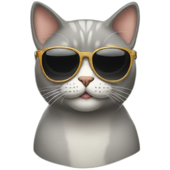 Cat with sunglasses emoji