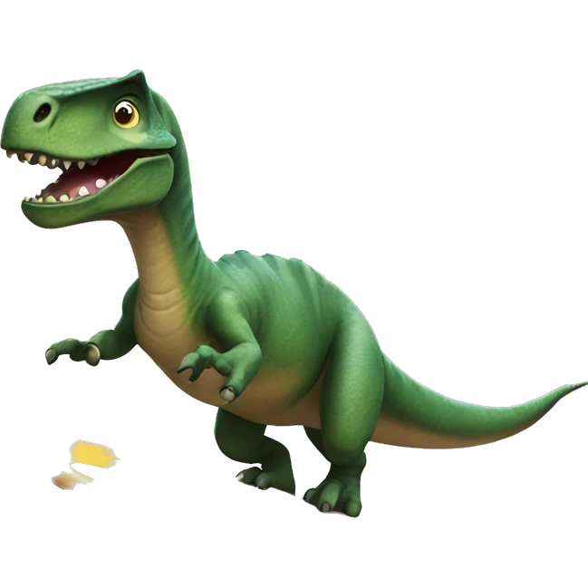 Dinosaurs surfing emoji