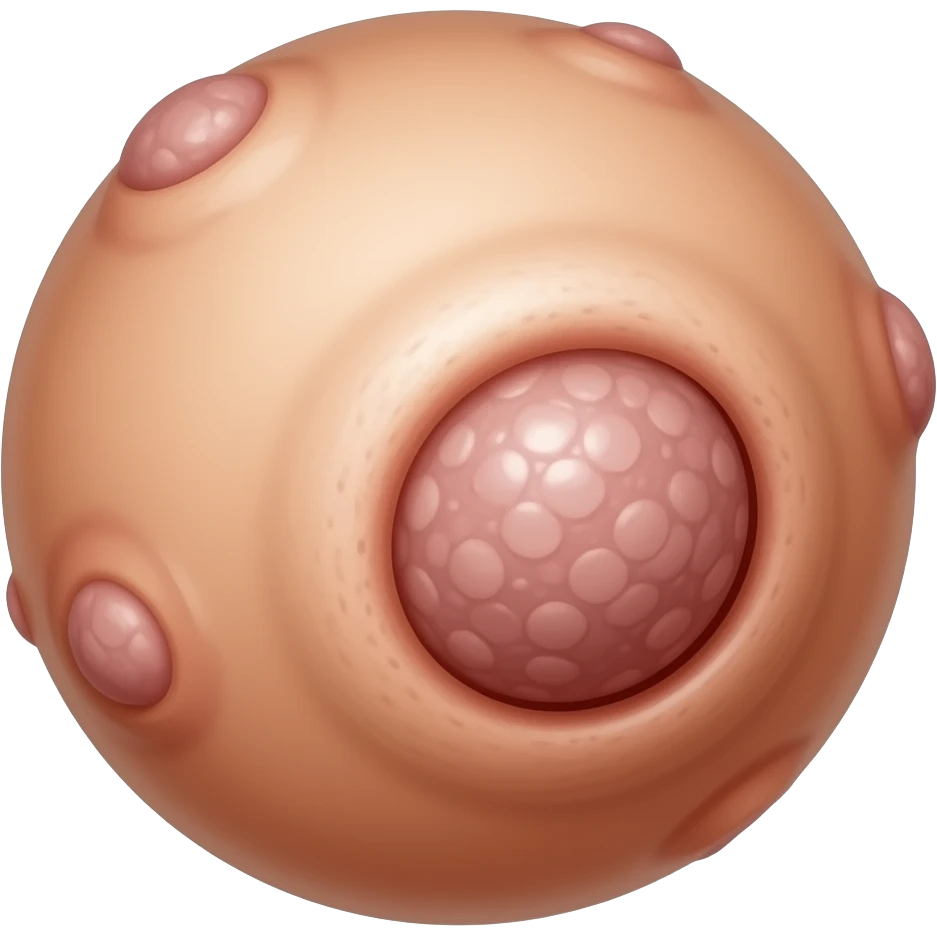 ugly skin cancer with crust emoji