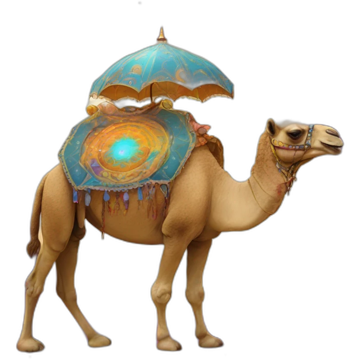 astral cosmic camel psychedelic emoji