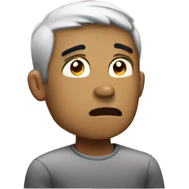 Tired bored emoji