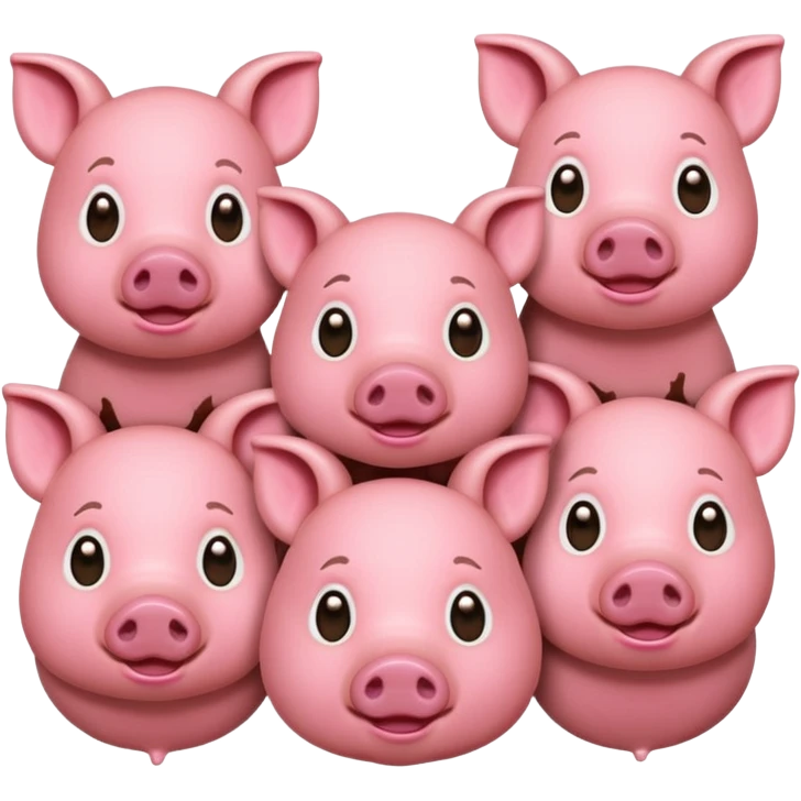 six pigs emoji