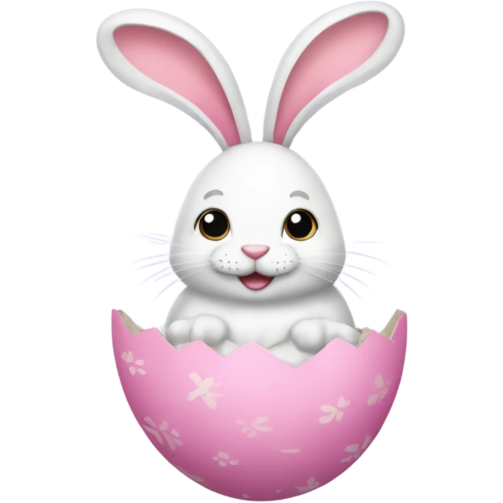 easter egg with a bunny all in Easter theme emoji