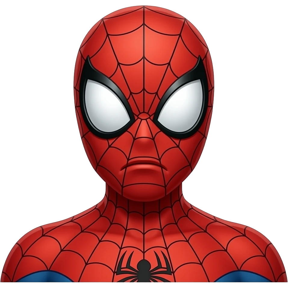 Spiderman upset emoji