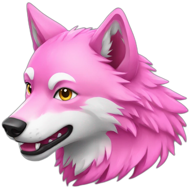 pink wolf emoji
