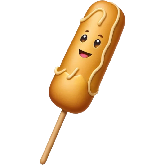 BLACK corndog emoji