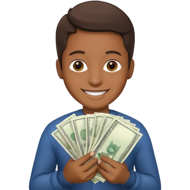 Fully enjoyment with money emoji
