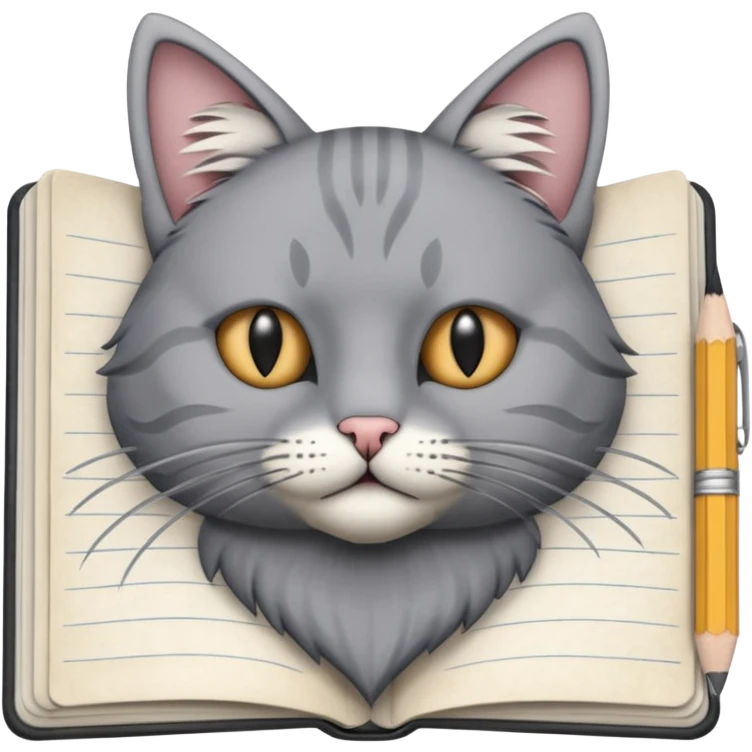 a pencil drawing in a notebook  emoji