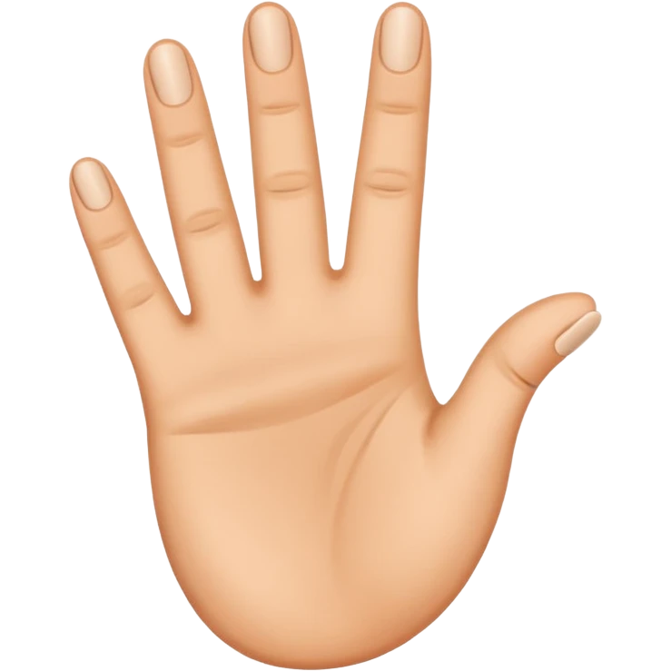 the 2 middle fingers inside an oval shaped hold emoji