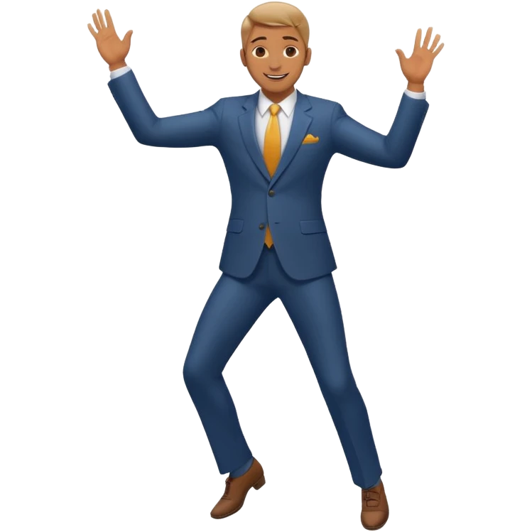 танцующий мужчина в полный рост emoji