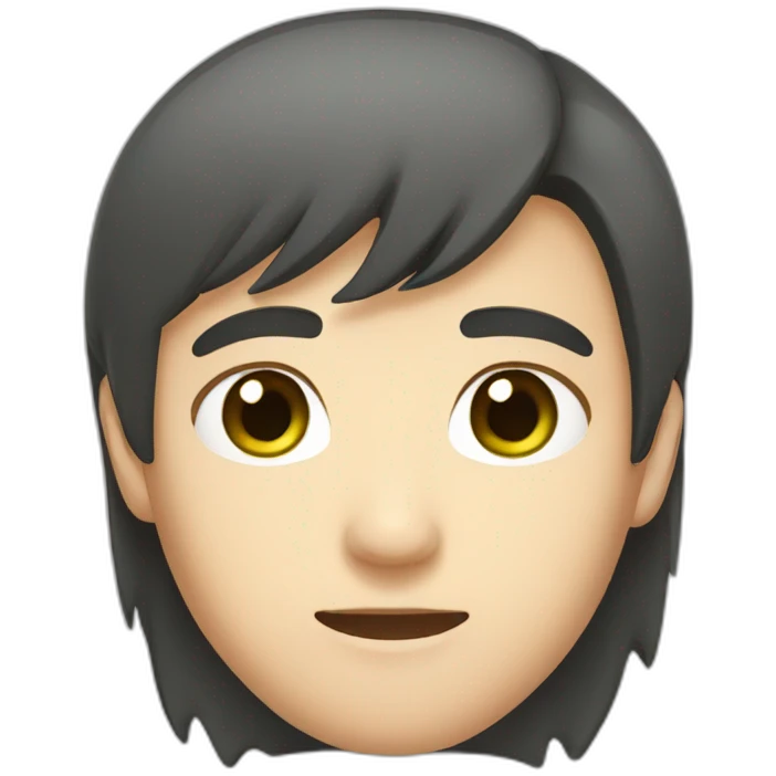 japanese asian guy with green eyes and brown hair emoji