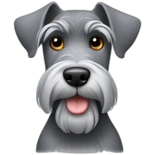 grey schnauzer emoji