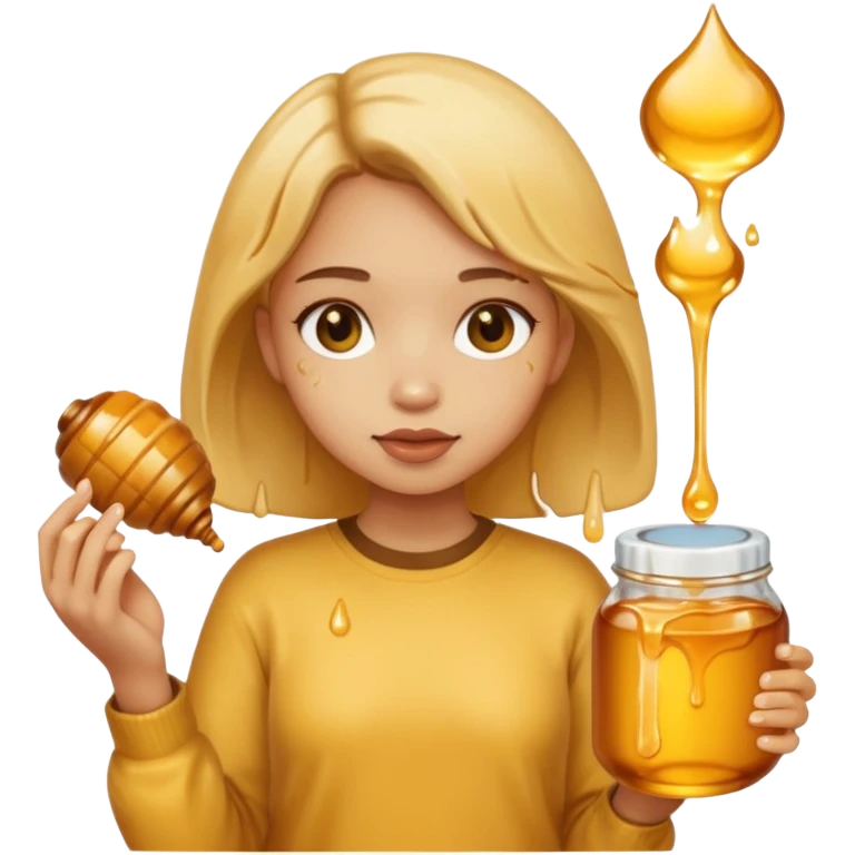 Honey and girl  emoji