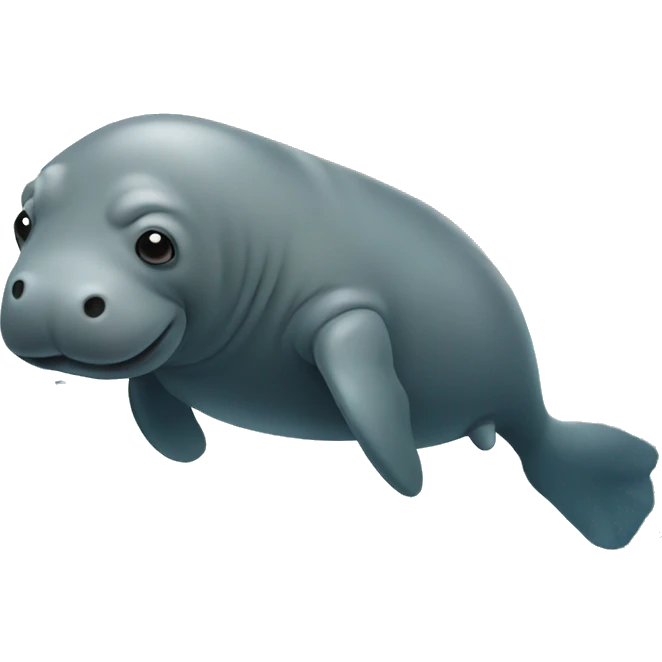 Manatee painting  emoji