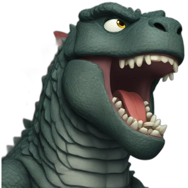 crying godzilla emoji