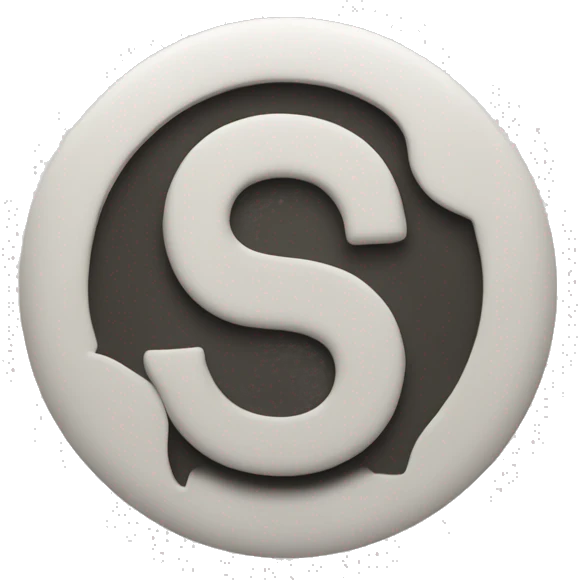 create a circle with an S and a 15 inside emoji