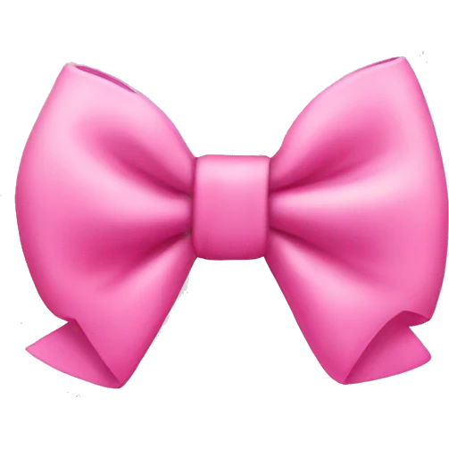 cute pink bow emoji