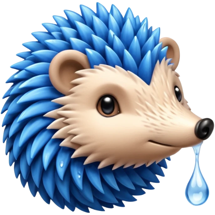 water bender hedgehog emoji