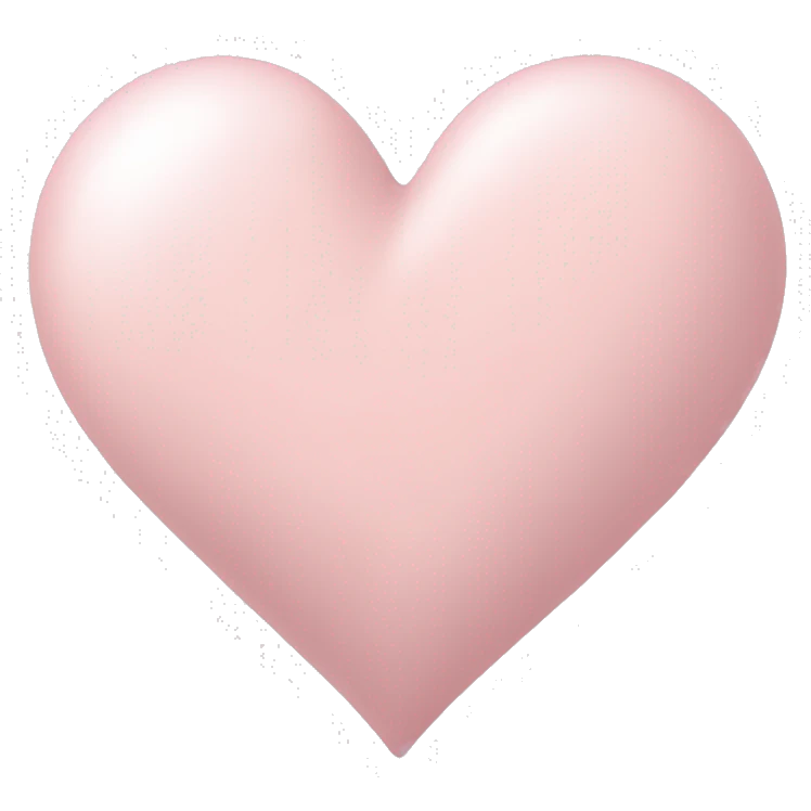 Light pink heart ￼ emoji
