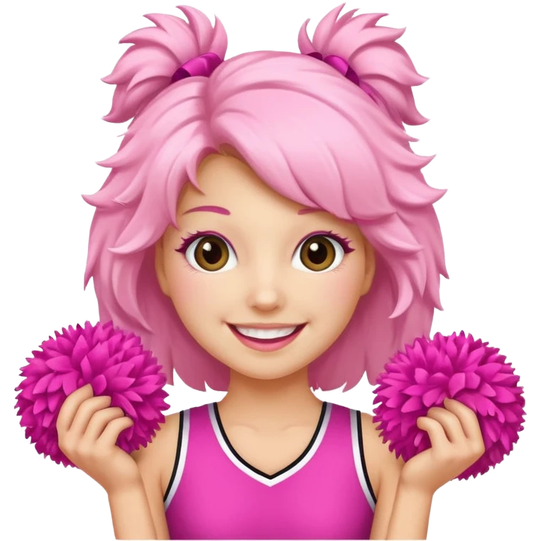 create an emoji of a cheerleader head to foot emoji