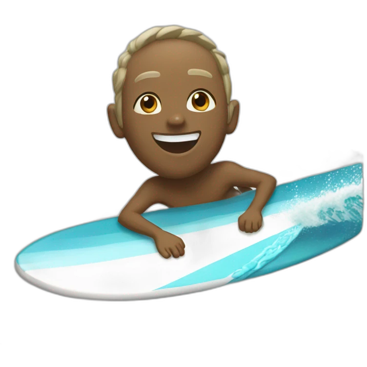 Chat qui surf emoji