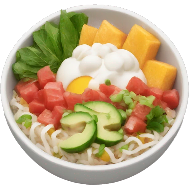 Poke bowl emoji