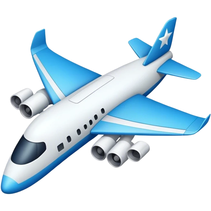 star shaped like plane emoji