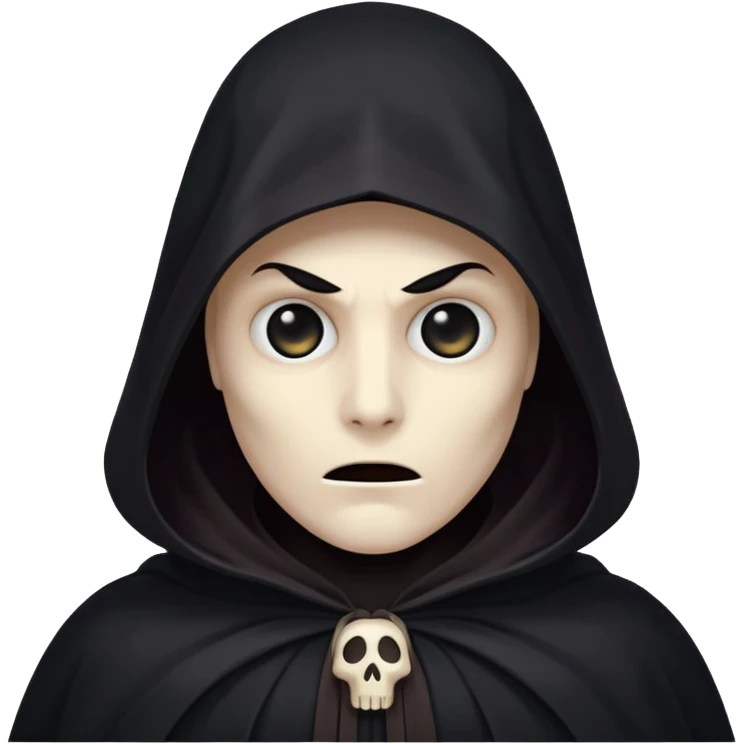 Shadowy Phantom with Cloak horror look emoji