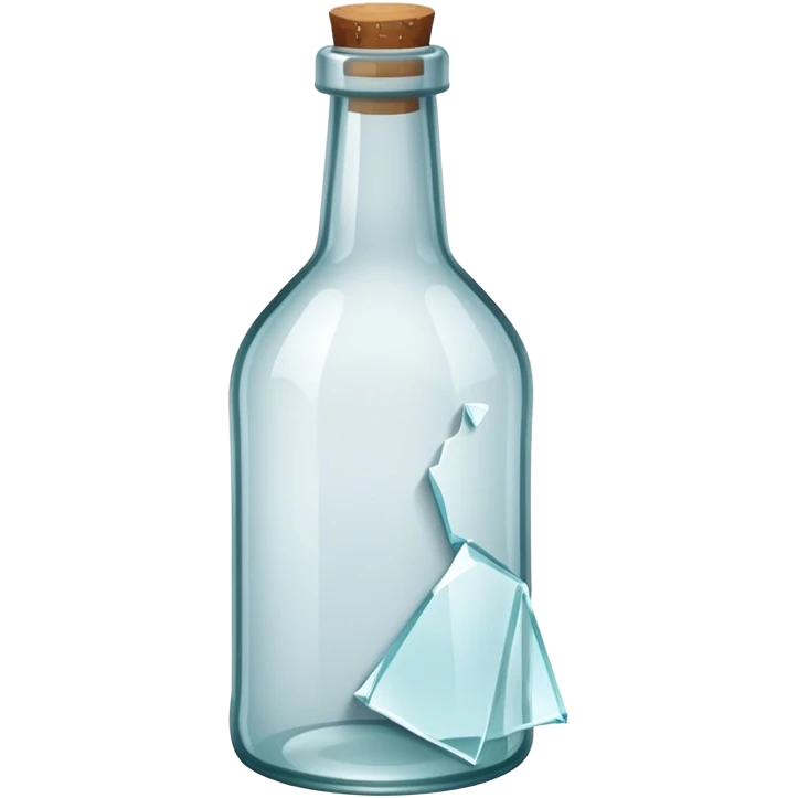 Broken bottle emoji
