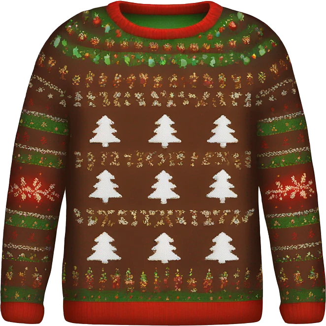 Christmas sweater emoji